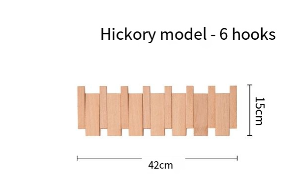 Piano Key Wall Coat Rack | Wood | 4–12 Hooks
