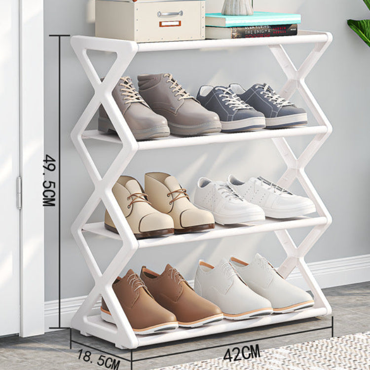 Foldable 2-Tier Shoe Rack | Holds Up to 8 Pairs