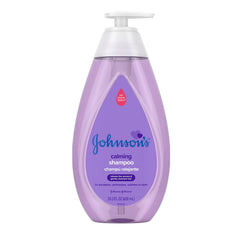 Johnsons Baby Calming Baby Shampoo with Soothing NaturalCalm Scent Hypoallergenic & Tear-Free Baby Hair Shampoo Free of Parabens Phthalates Sulfates & Dyes 20.3 fl. oz