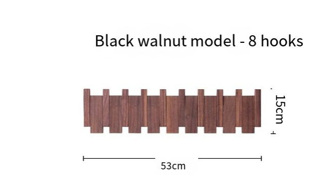 Piano Key Wall Coat Rack | Wood | 4–12 Hooks