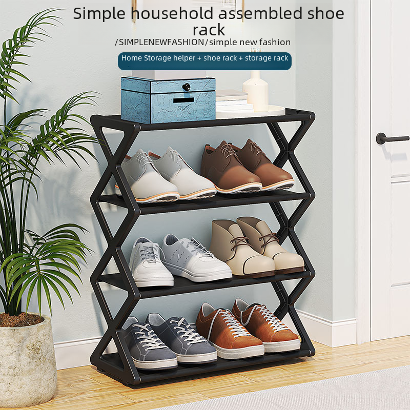 Foldable 2-Tier Shoe Rack | Holds Up to 8 Pairs