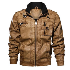 Men’s Warm Cotton Jacket – Stand Collar Winter Outerwear