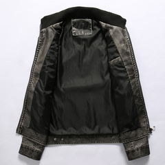 Men’s Warm Cotton Jacket – Stand Collar Winter Outerwear