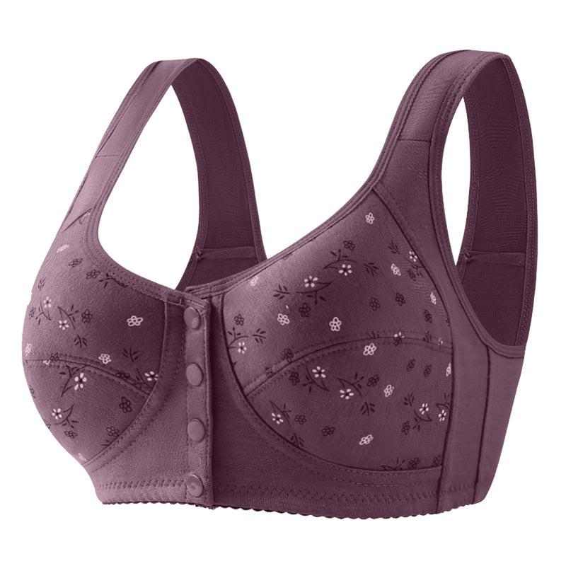 Breathable Front-Closure Plus Size Bra