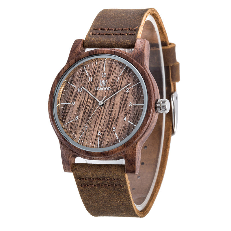 Men's Wooden Quartz Watch | Walnut & Zebra Wood