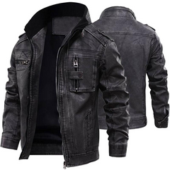 Men’s Warm Cotton Jacket – Stand Collar Winter Outerwear