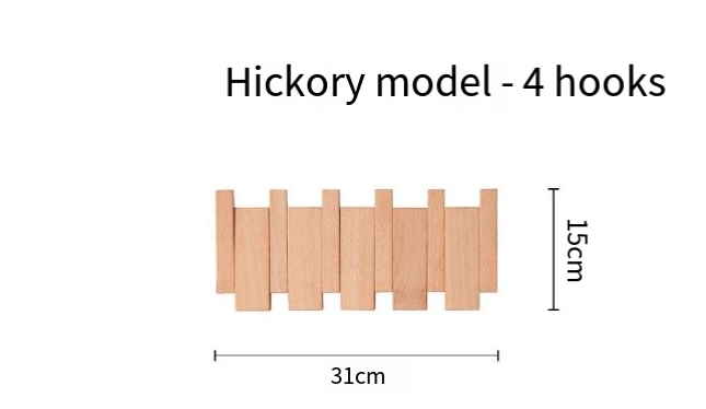 Piano Key Wall Coat Rack | Wood | 4–12 Hooks