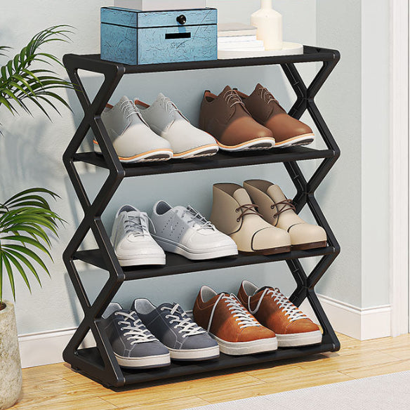 Foldable 2-Tier Shoe Rack | Holds Up to 8 Pairs