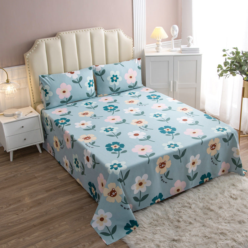 New Cotton Cartoon Bedding Set for Students and Kids
