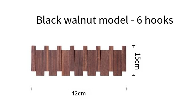 Piano Key Wall Coat Rack | Wood | 4–12 Hooks