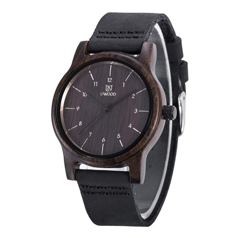 Men's Wooden Quartz Watch | Walnut & Zebra Wood