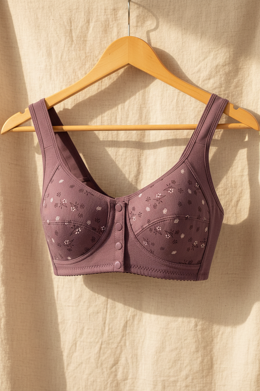 Breathable Front-Closure Plus Size Bra